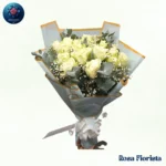 White Rosea elegant white rose bouquet symbolizing purity and peace perfect luxury gift in Milano